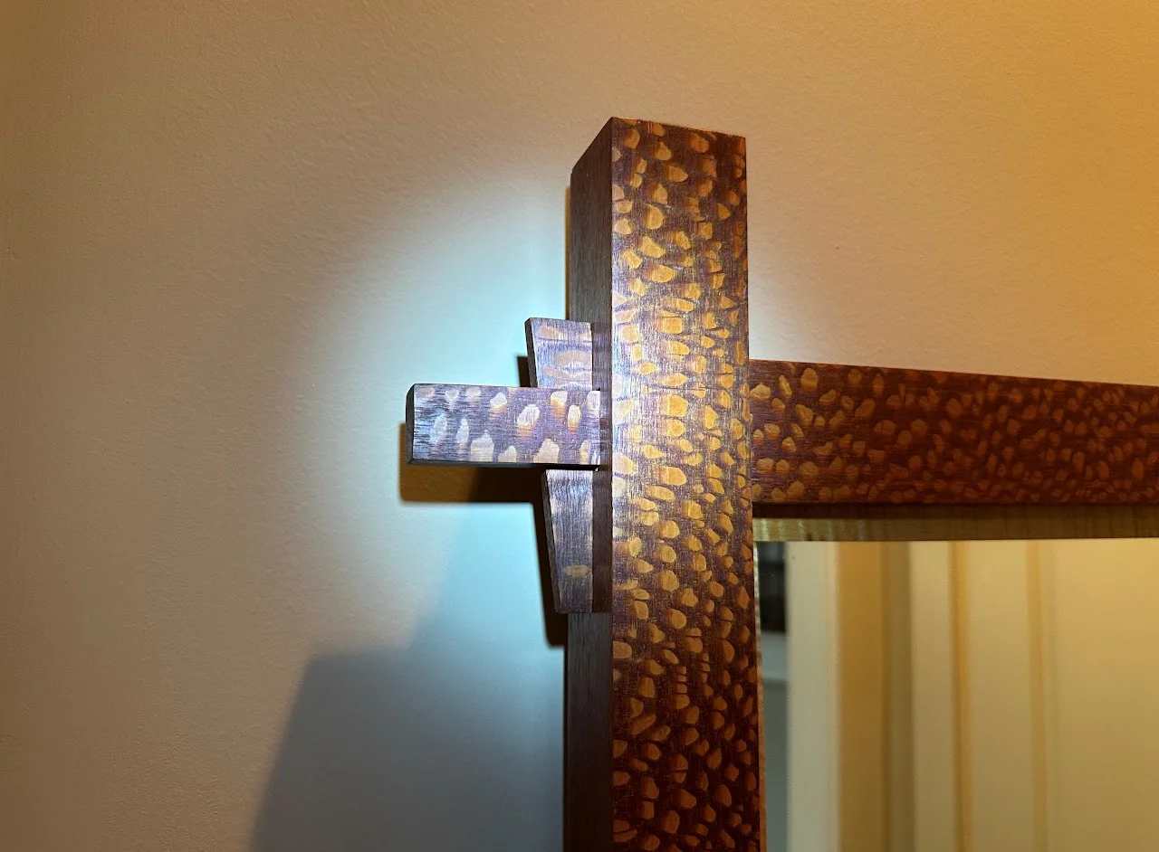 Through-tenon joinery detail