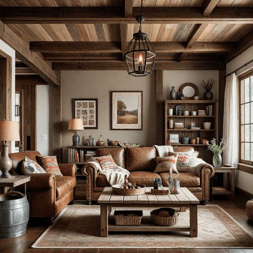 Modern craftsman living space